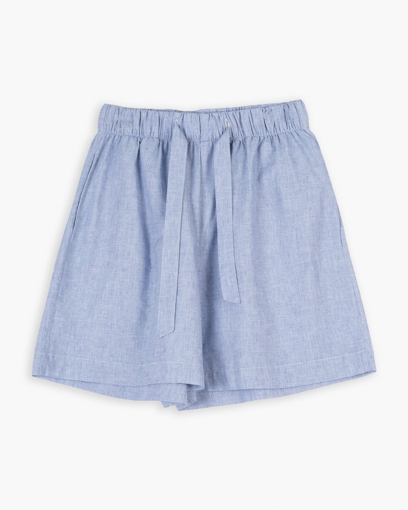 Summer Pyjama Popeline Linen Blue