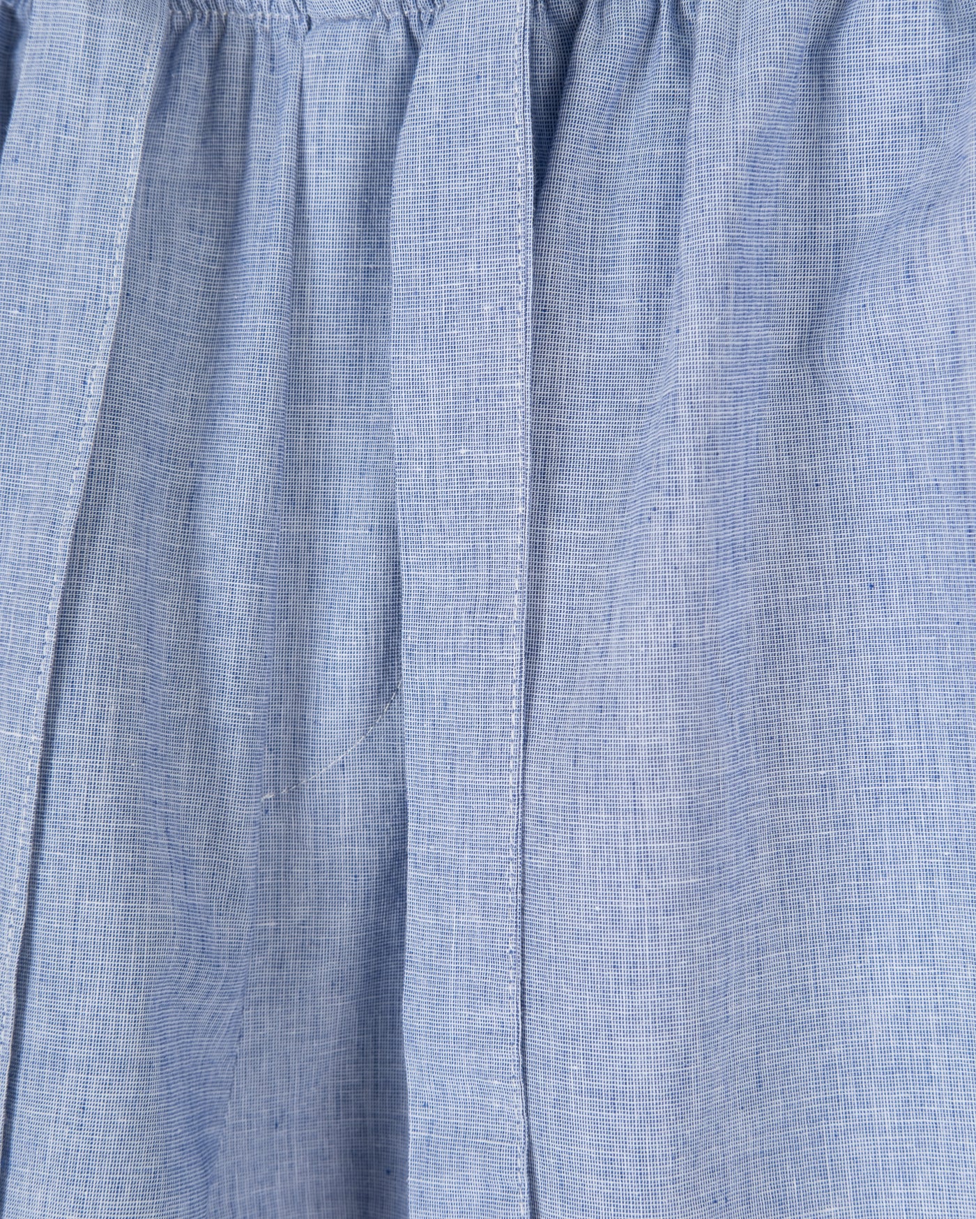Summer Pyjama Popeline Linen Blue