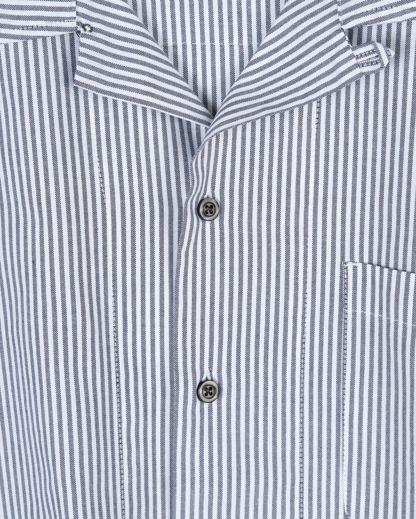 Summer Pyjama Oxford Stripe White Blue