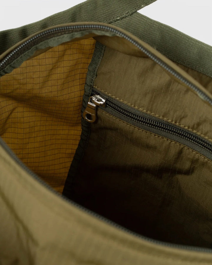 GRID Expandable Crosbody Bag Olive