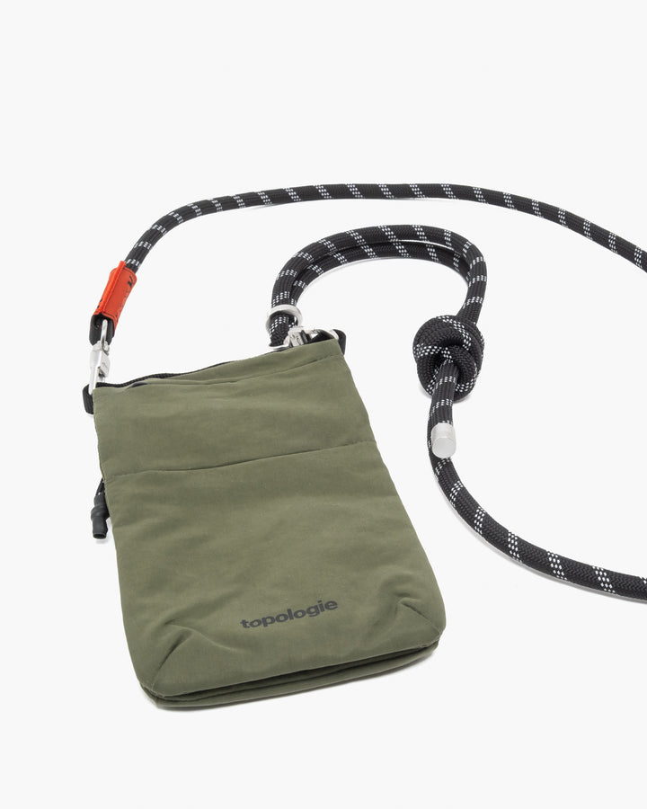 Topologie Wares Bags Phone Sacoche Deep Forest + 8mm Rope Strap Black Reflective