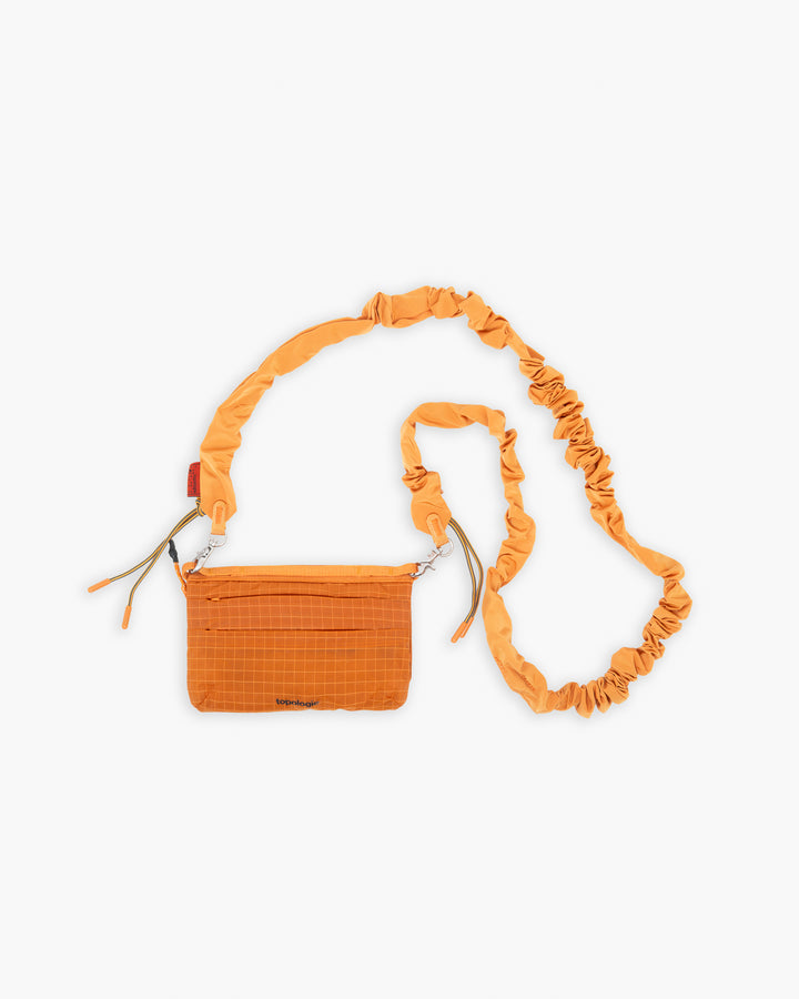 Topologie Phone Sacoche 90 Burn Orange Glazed Ripstop + Bungee Strap Orange Tech Sateen