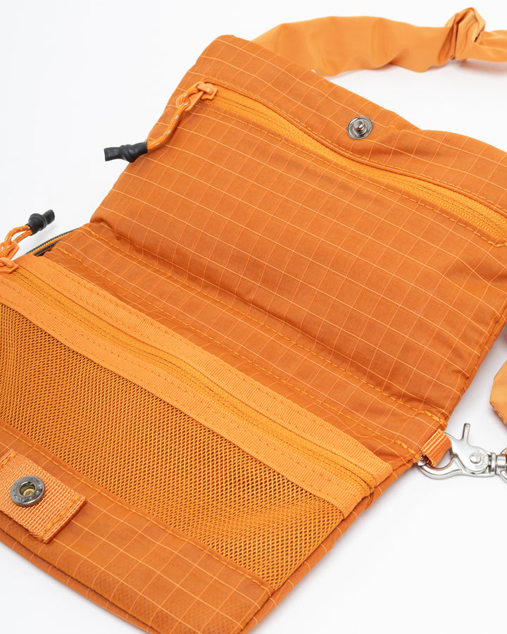 Topologie Phone Sacoche 90 Burn Orange Glazed Ripstop + Bungee Strap Orange Tech Sateen