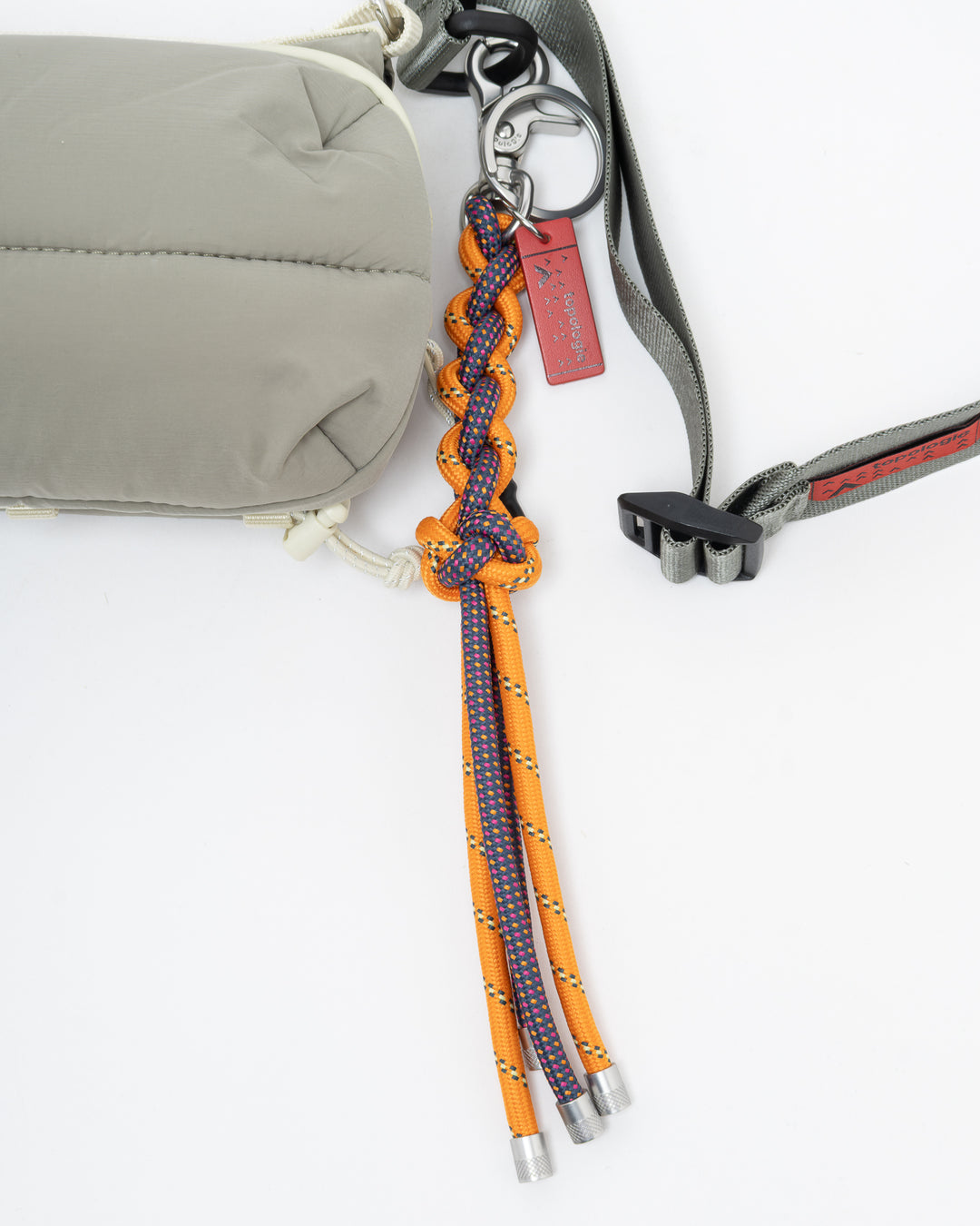 トポロジー ボトルサコッシュ ミディアム モスパティ シルキーピーチ + ユーティリティスリング ワイド ウッズ シネット キーチェーン アーケードオレンジ