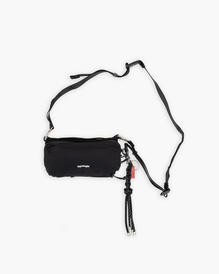 Topologie Bottle Sacoche Medium Black Papery + Utility Sling Wide Black Sinnet Keychain Black Reflective