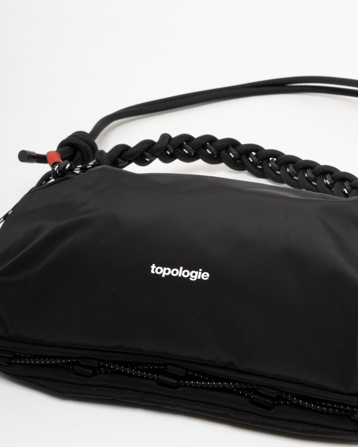 Topologie Bottle Sacoche Large Black Tech Sateen +  8.0mm Braided O-Rope Midnight