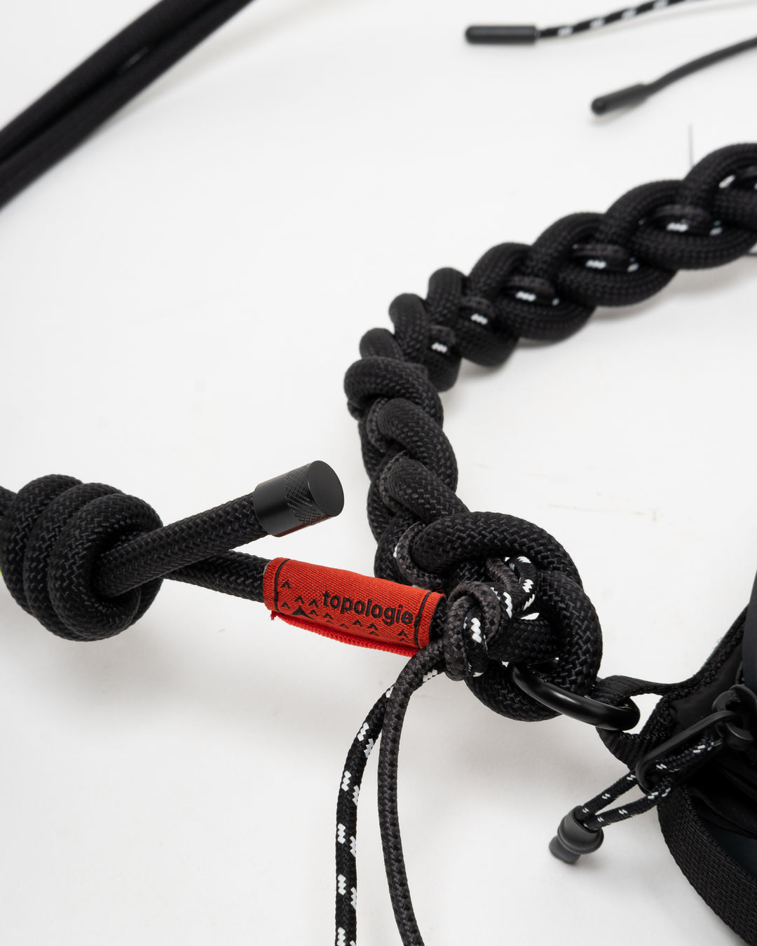 Topologie Bottle Sacoche Large Black Tech Sateen +  8.0mm Braided O-Rope Midnight