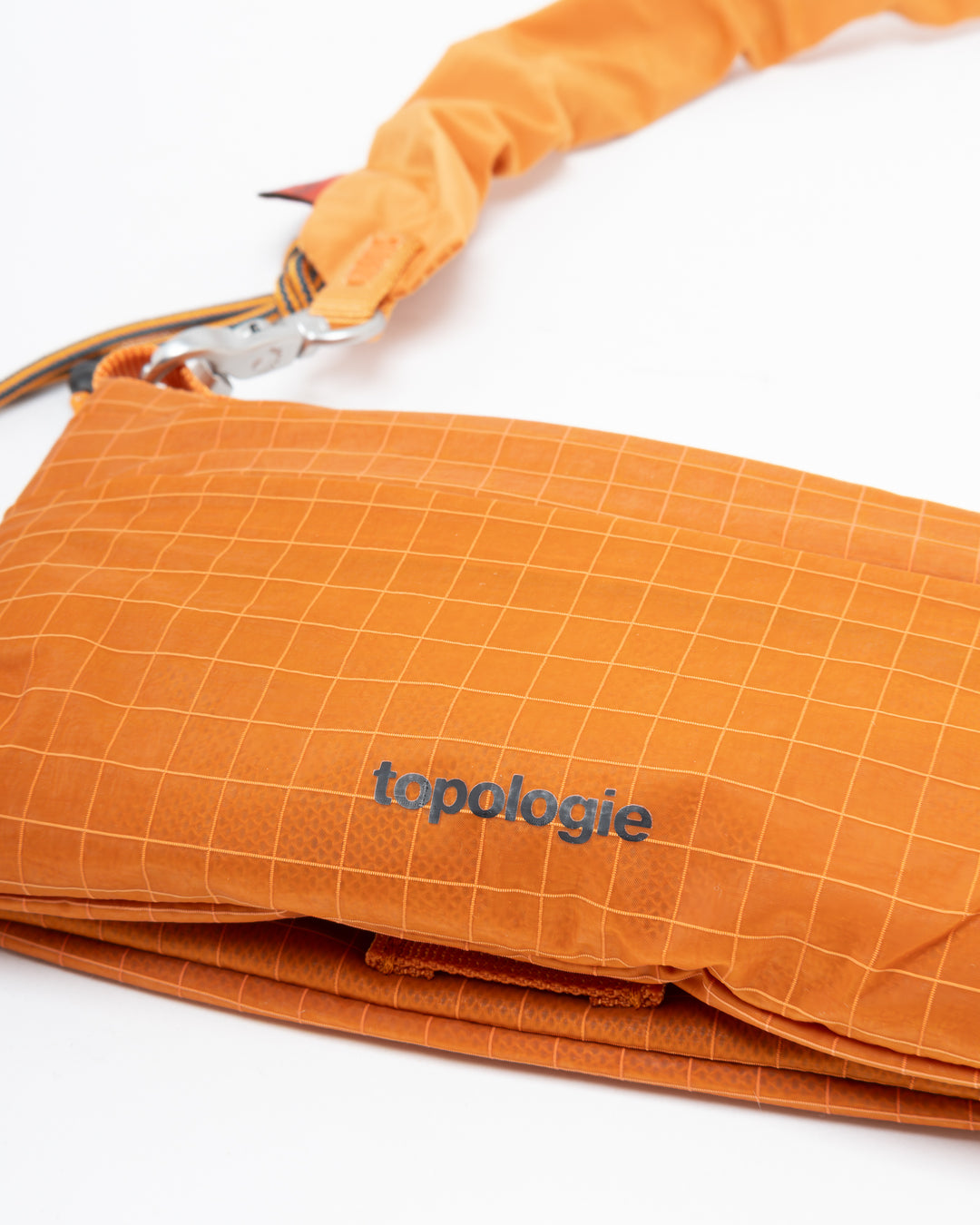 Topologie Phone Sacoche 90 Burn Orange Glazed Ripstop + Bungee Strap Orange Tech Sateen