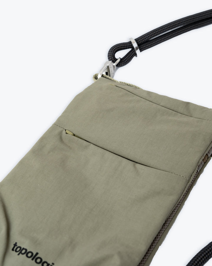 Topologie Wares Bags Phone Sacoche Moss Papery + 8mm Rope Strap Black Lattice