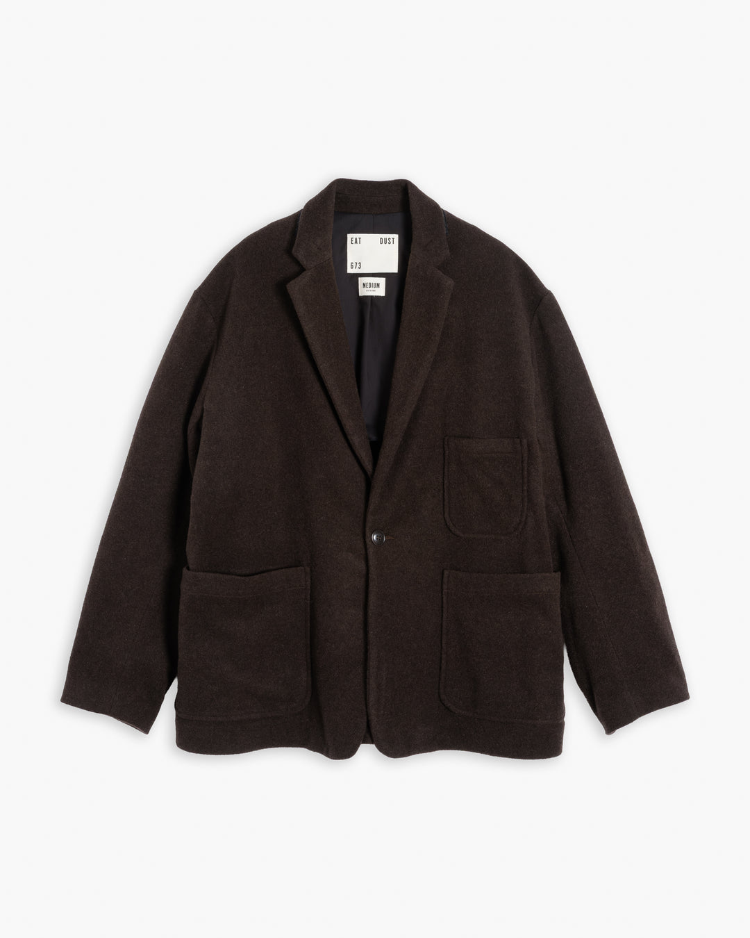 Blazer Wool Drap Chocolate
