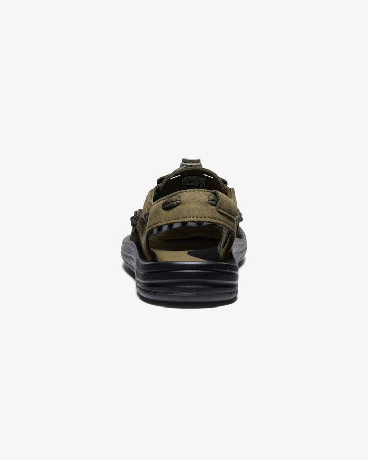 KEEN Men's Uneek  : Dark Olive/Black