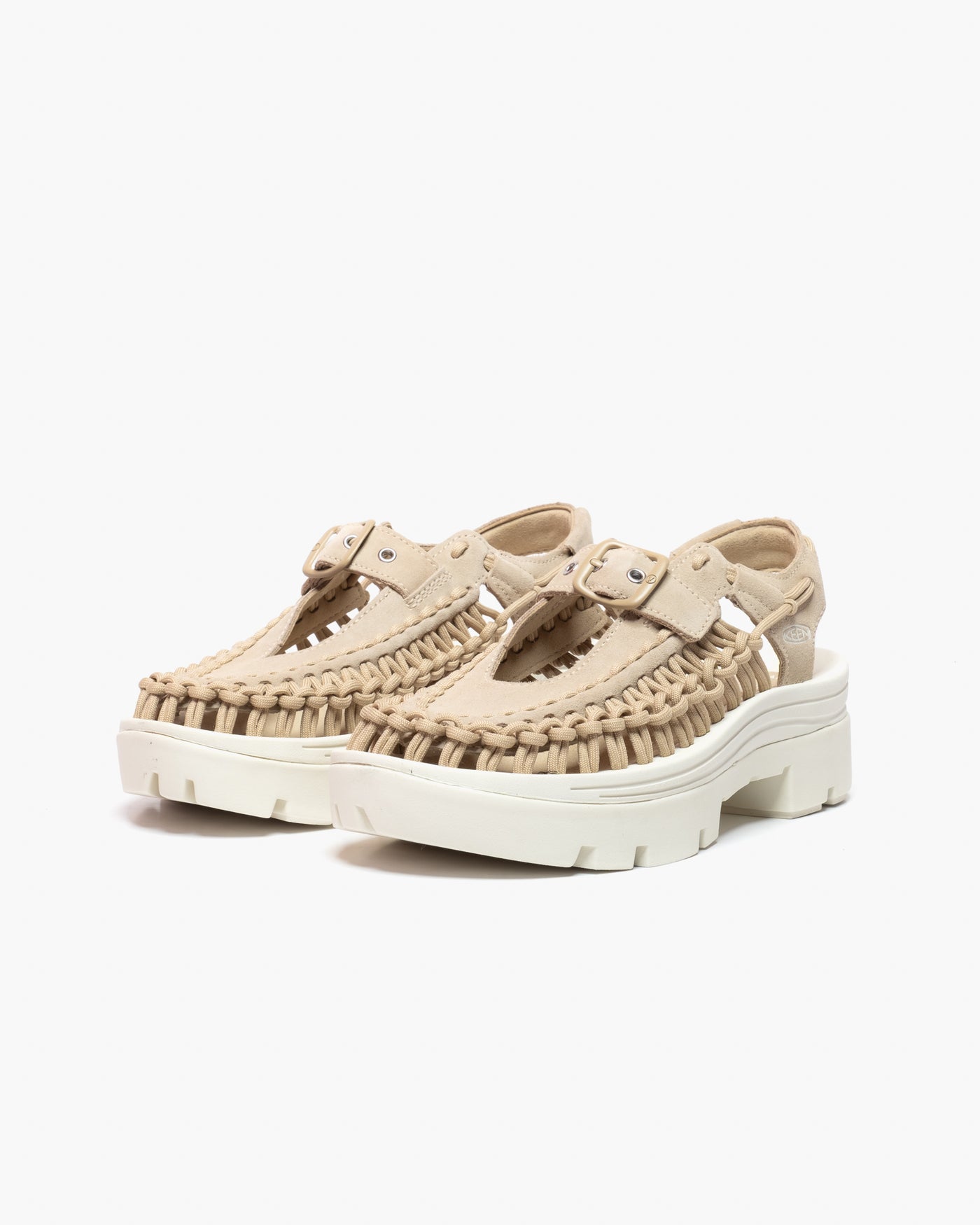 KEEN Uneek Platform Mary Jane : Safari/Star White