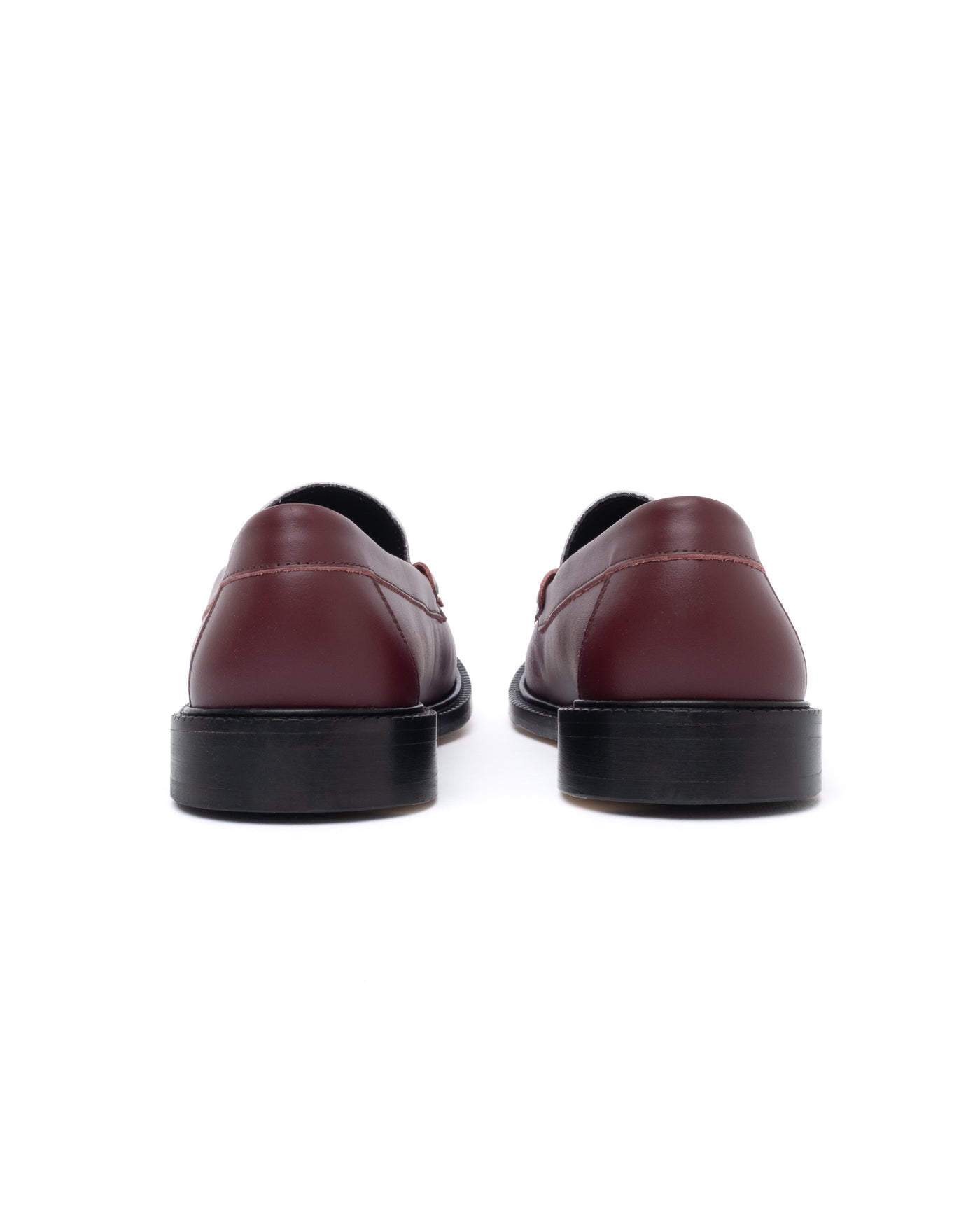 Vinny's Lux Mocassin Snaffle Loafer Crust Leather Burgundy/White