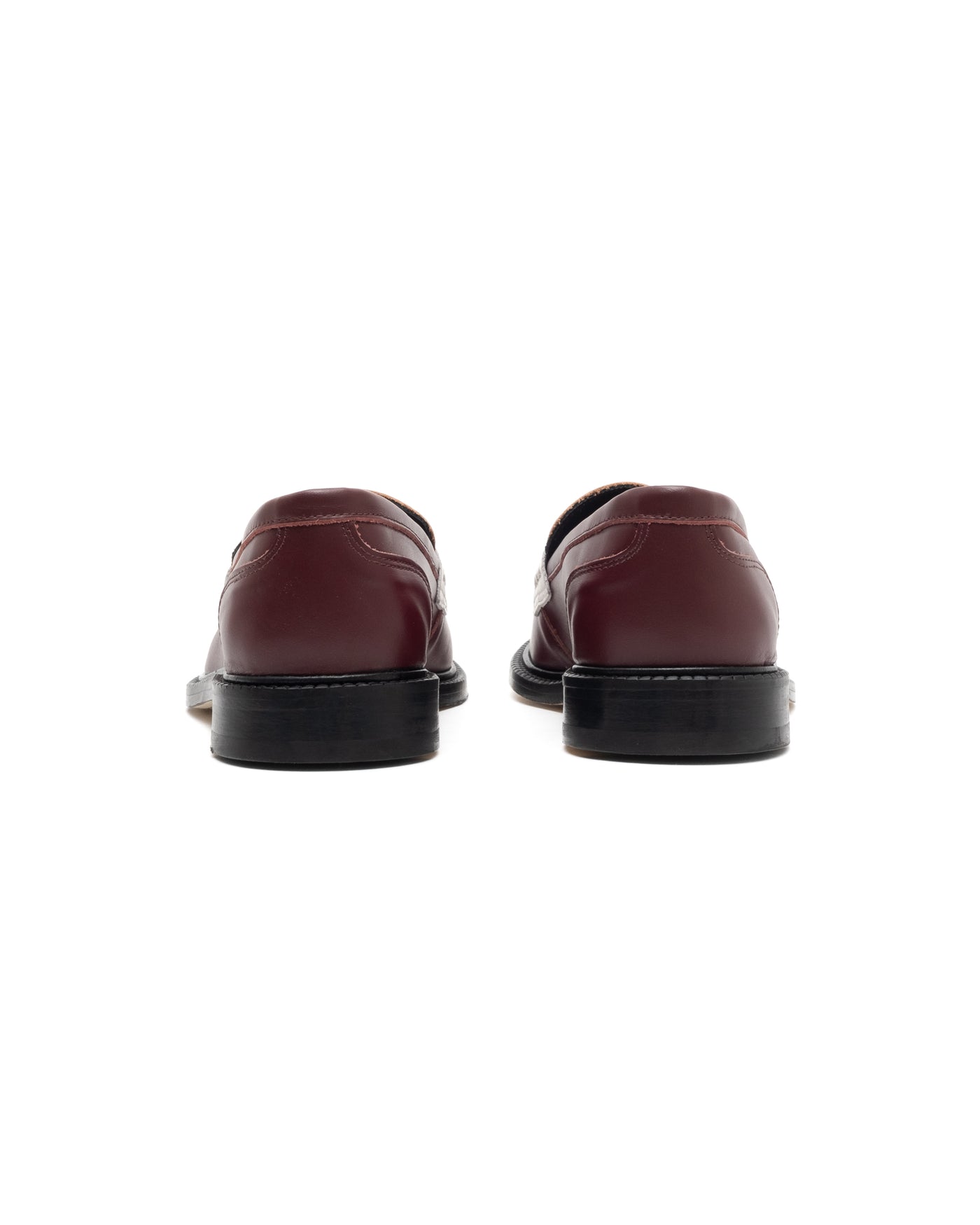 Vinny's Townee Penny Loafer Burgundy Orange White