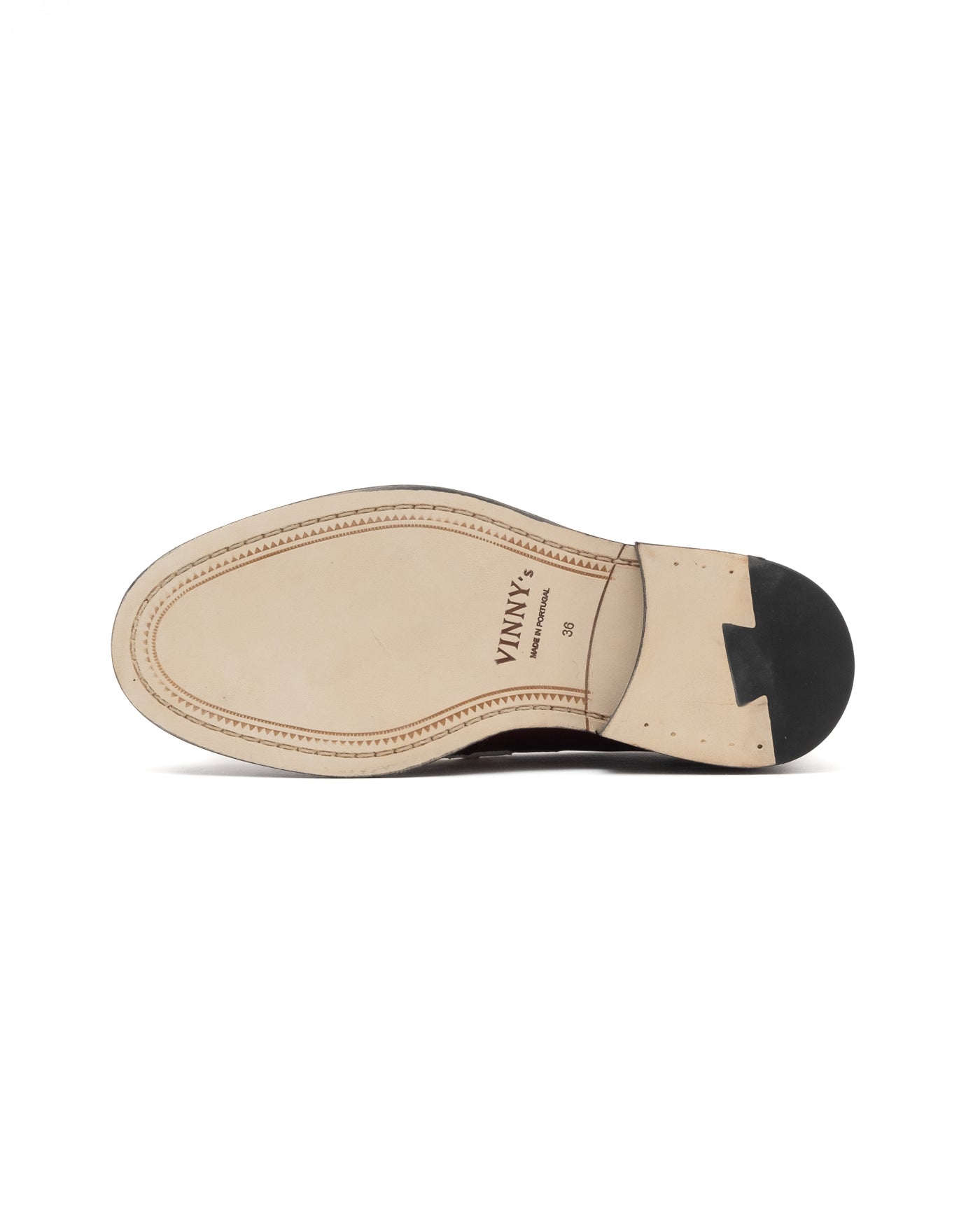 Vinny's Townee Penny Loafer Burgundy Orange White