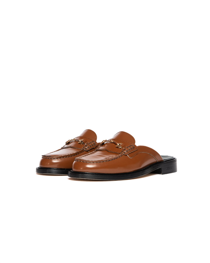 Vinny's Yardee Mule Polido Leather Cognac