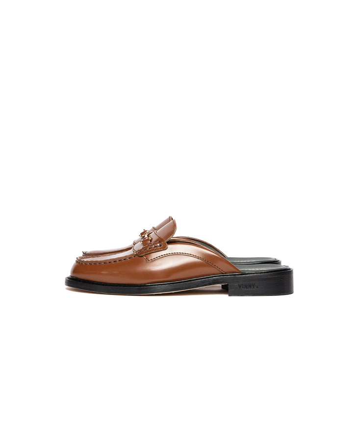 Vinny's Yardee Mule Polido Leather Cognac