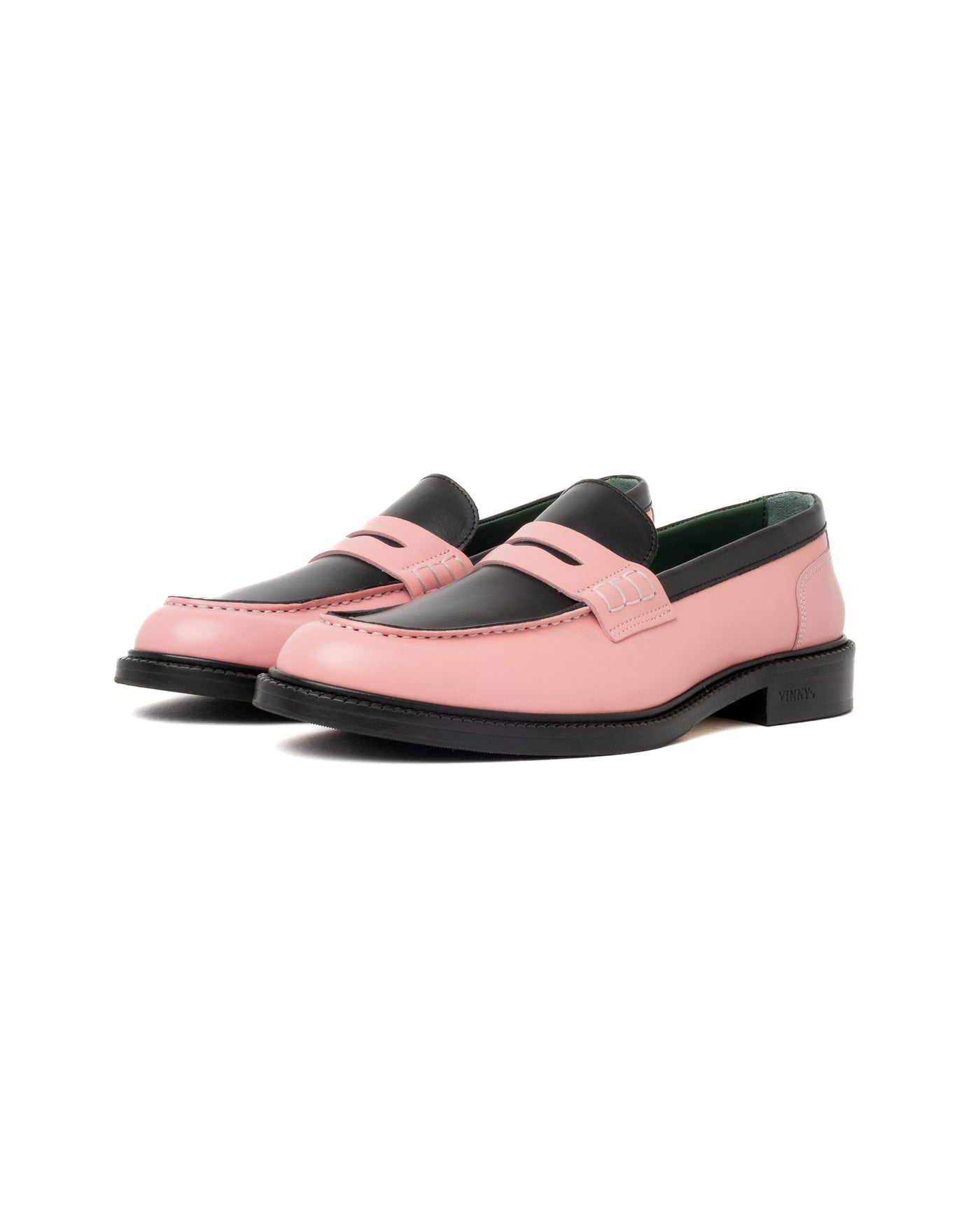 Vinny's Townee Penny Loafer Crust Pink Black