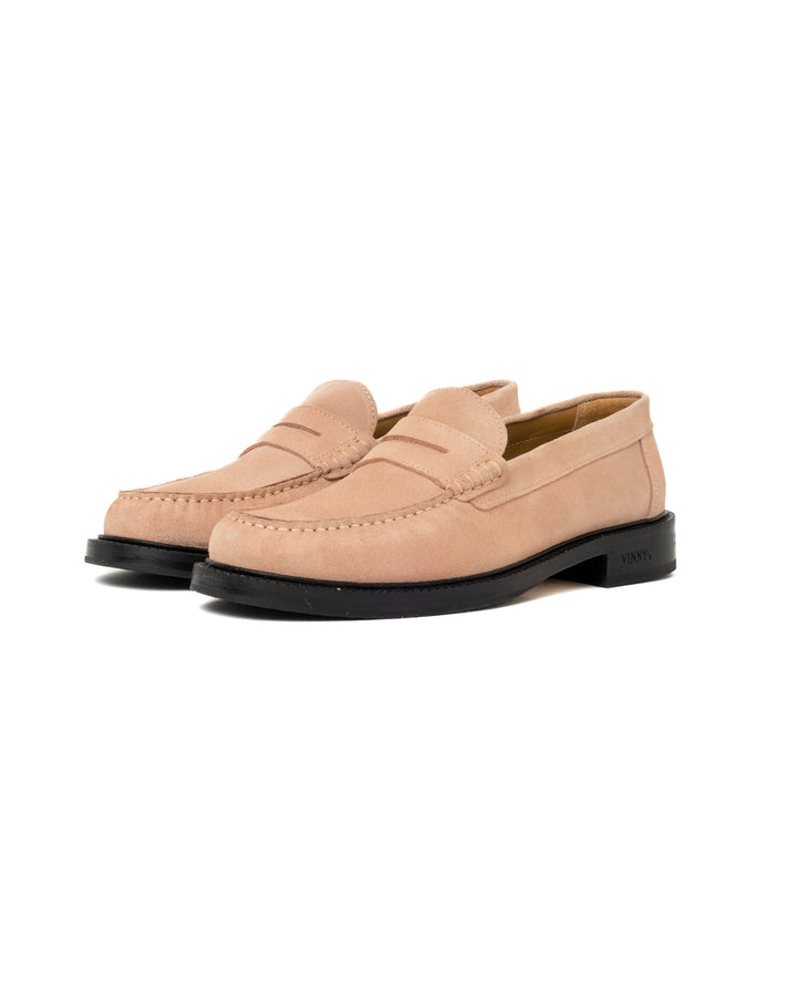 Vinny's Yardee Mocassin Loafer Suede Dusty Rose