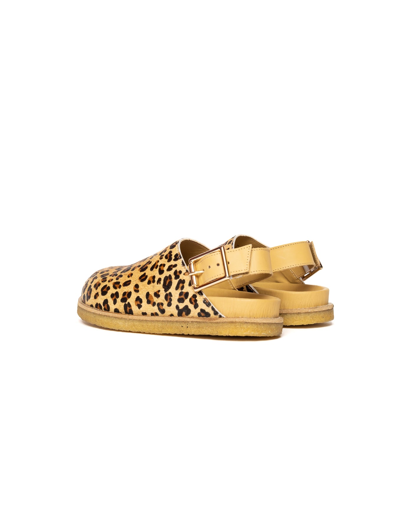 Vinny's Strapped Mule Pony Hair Leopard