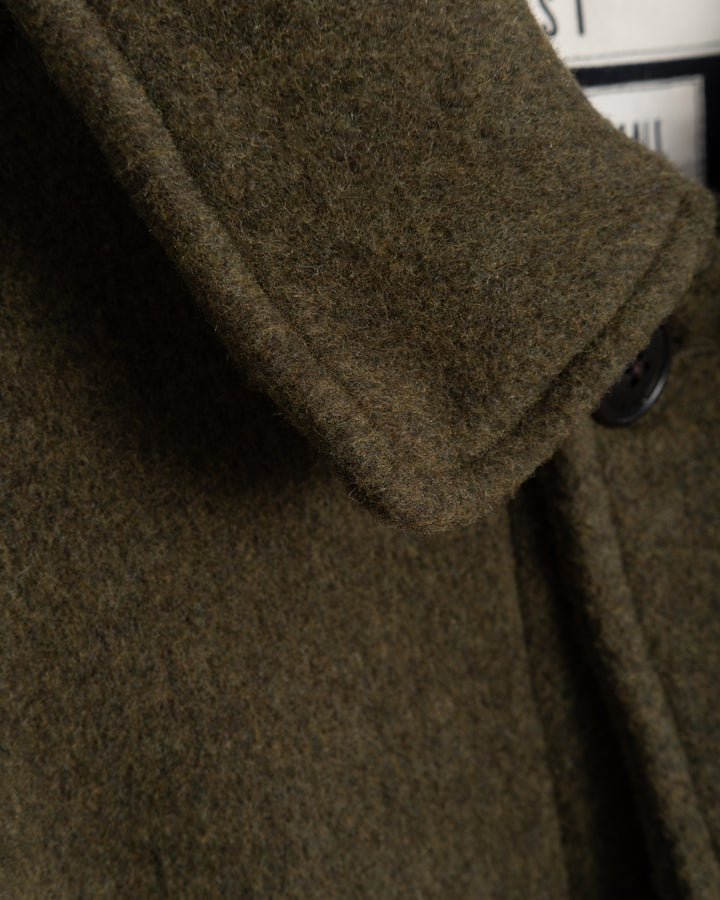 G.o.D Military Trench Wool Velour Avocado