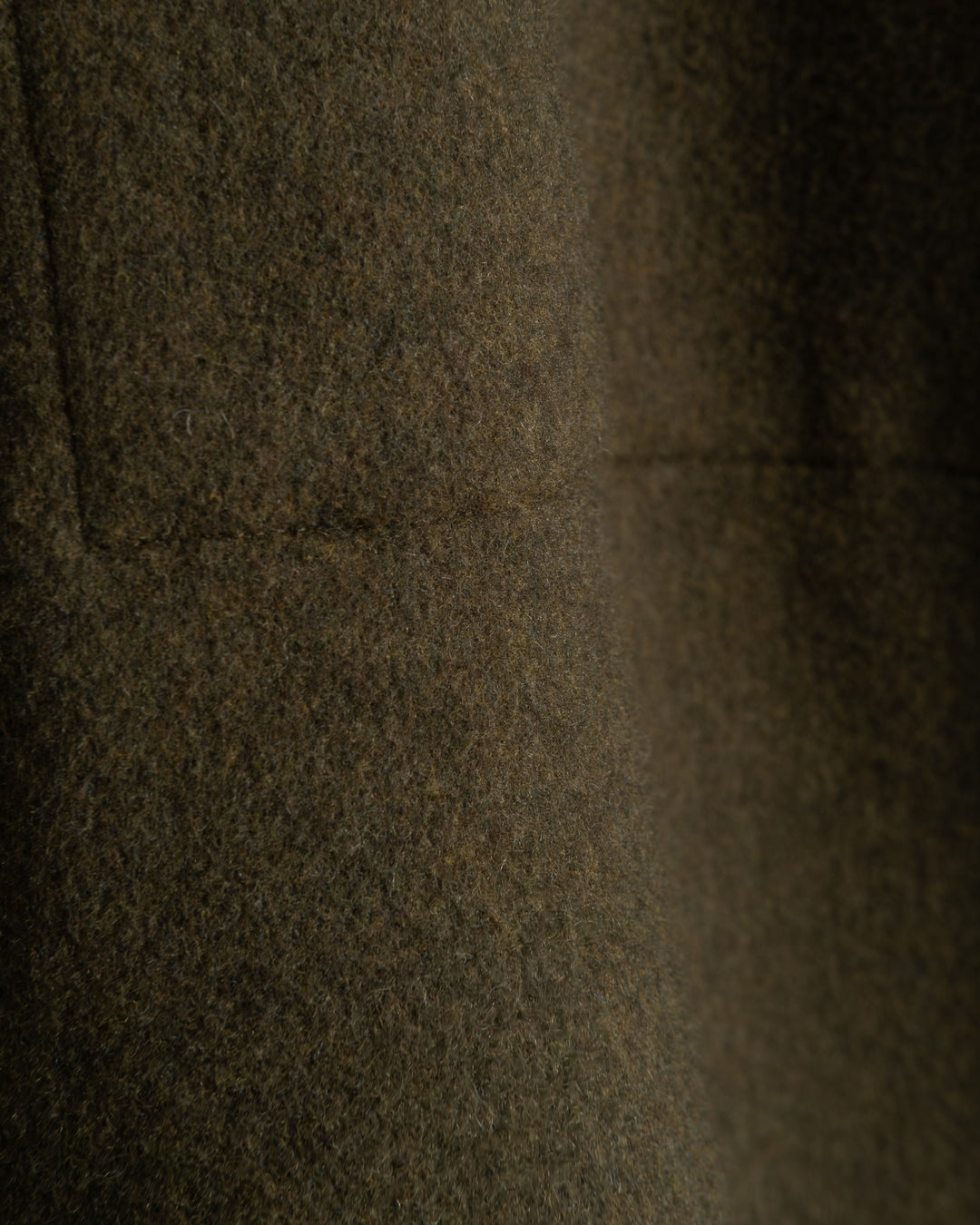 G.o.D Military Trench Wool Velour Avocado