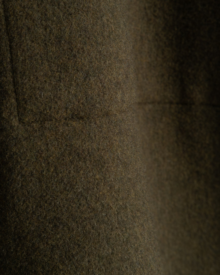 G.o.D Military Trench Wool Velour Avocado