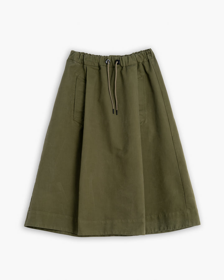 G.o.D Meadow Skirt Nebraska Cotton Avocado