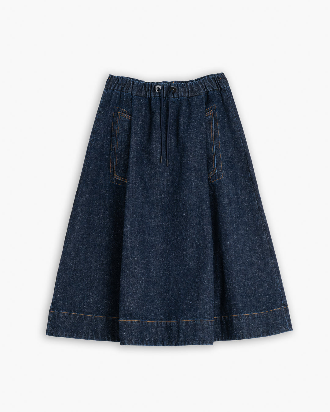 G.o.D Meadow Skirt Neppy Denim Indigo