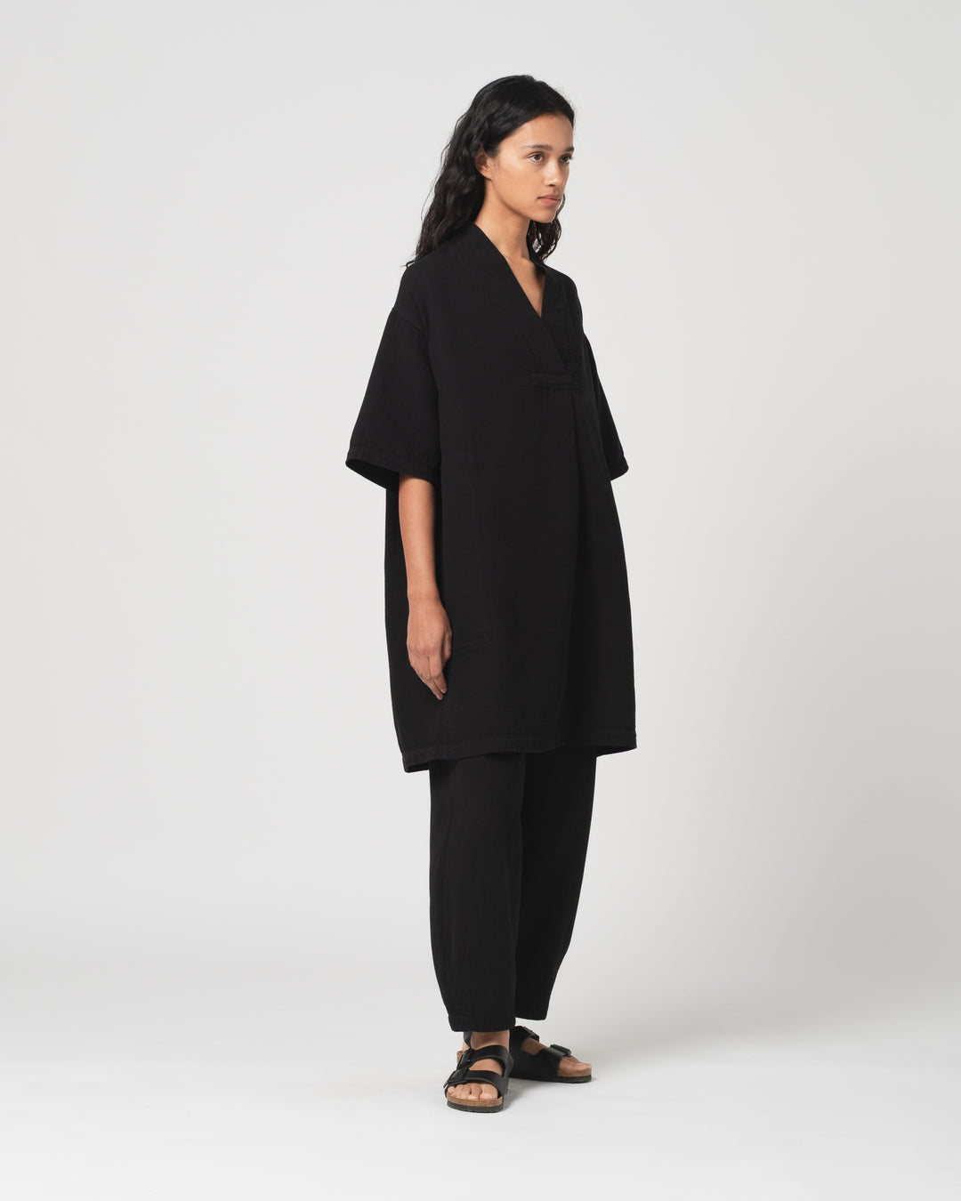 G.o.D Toku Dress Double Cotton Black