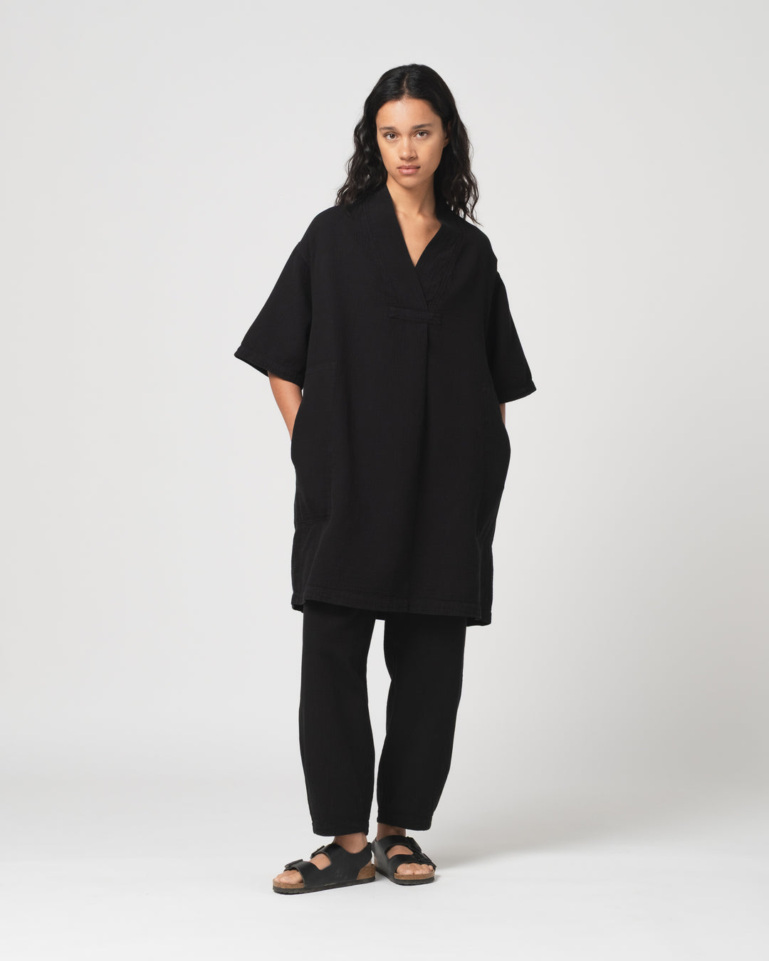 G.o.D Toku Dress Double Cotton Black