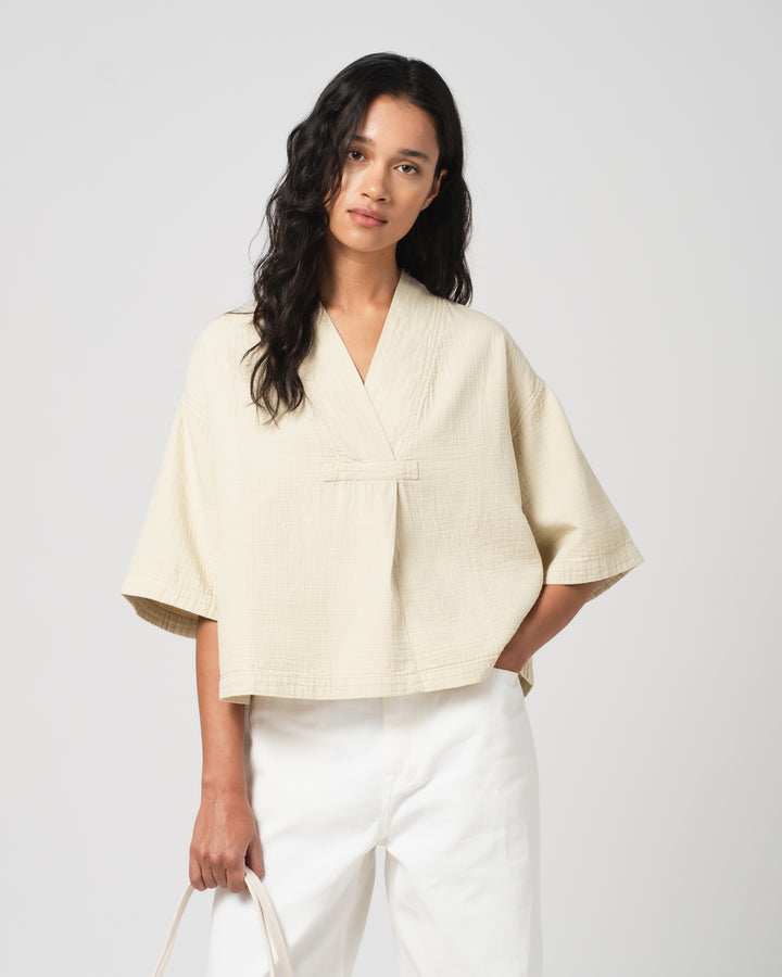 G.o.D Toku Top Double Cotton Sahara