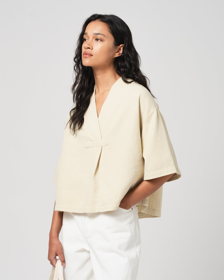 G.o.D Toku Top Double Cotton Sahara
