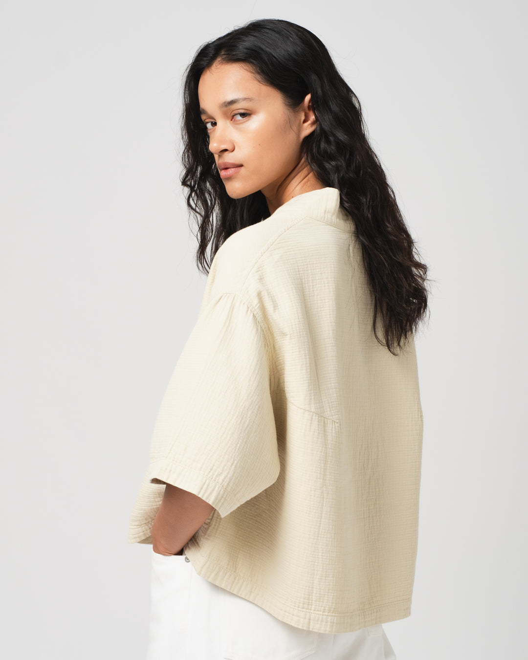 G.o.D Toku Top Double Cotton Sahara