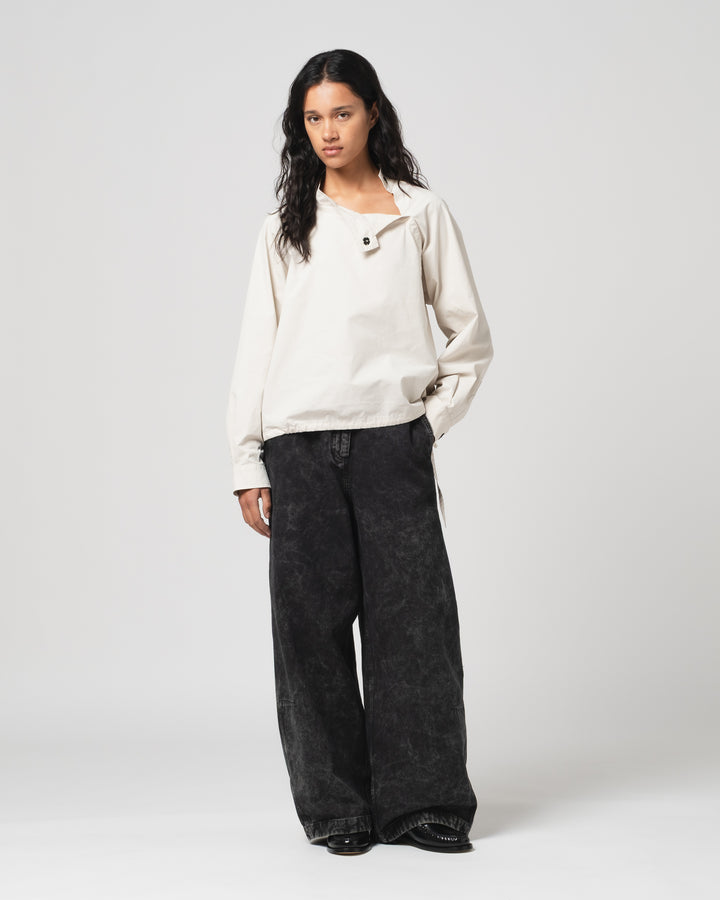 G.o.D Anorak Shirt Poplin Light Grey