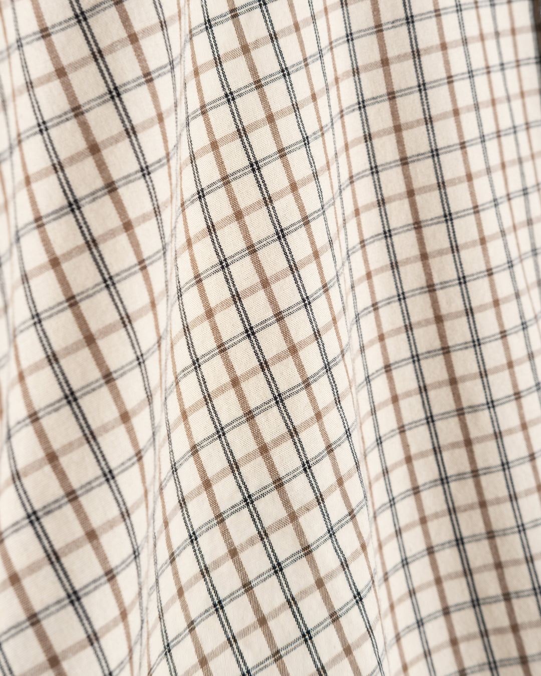 G.o.D Cubic Shirt Cantucci Check Wheat
