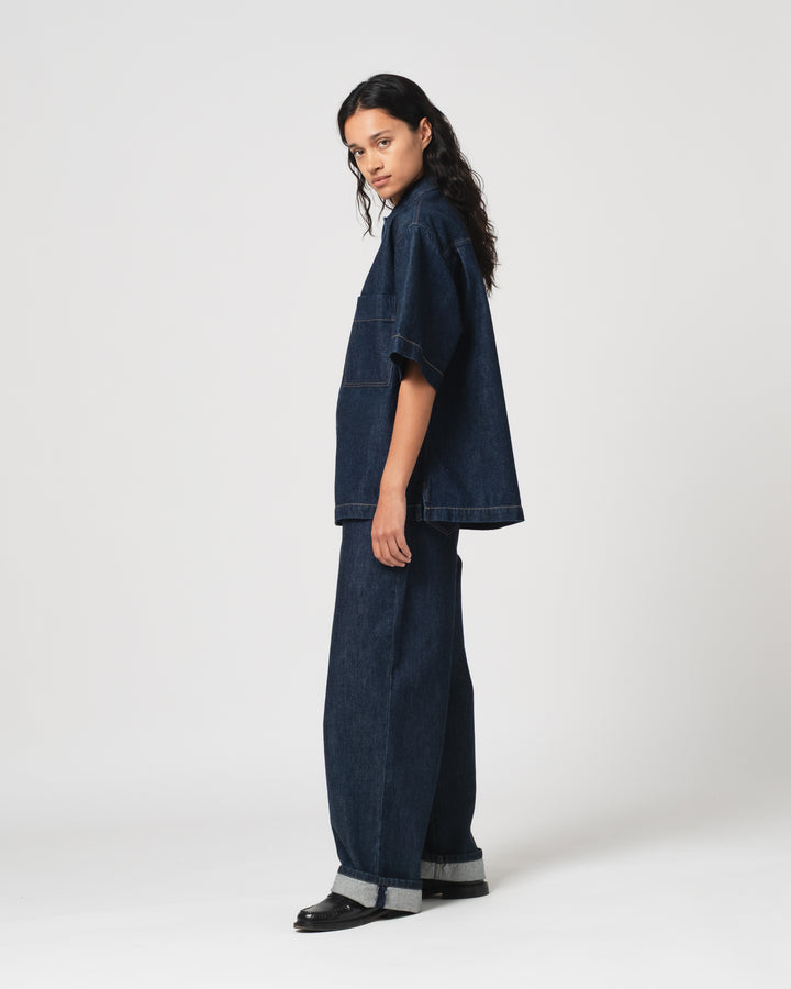 G.o.D Okinawa Shirt Century Denim Blue