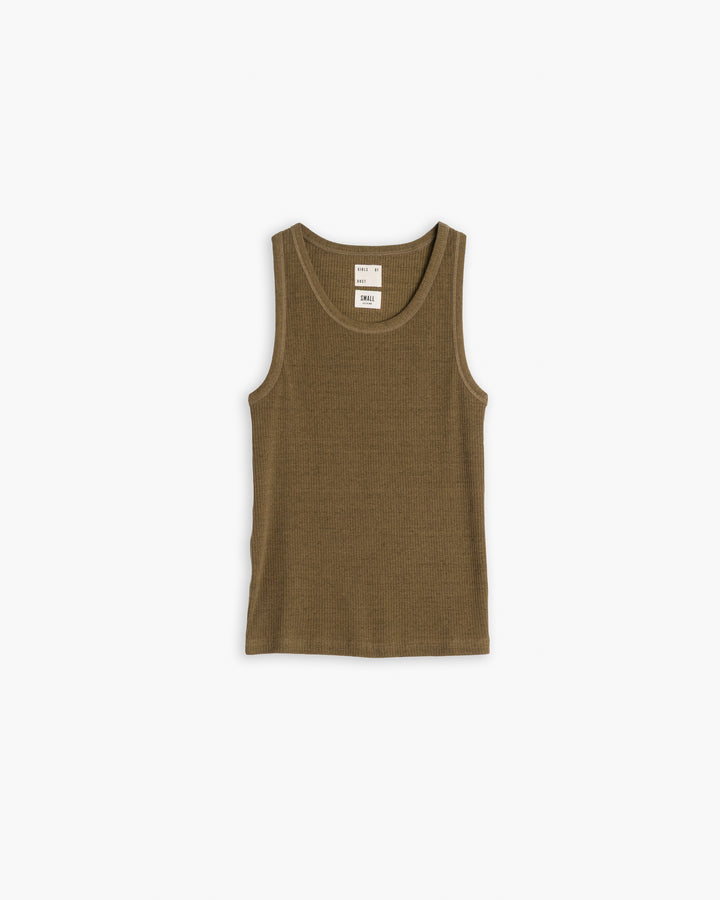 G.o.D Body Top Military Rib Jersey Olive