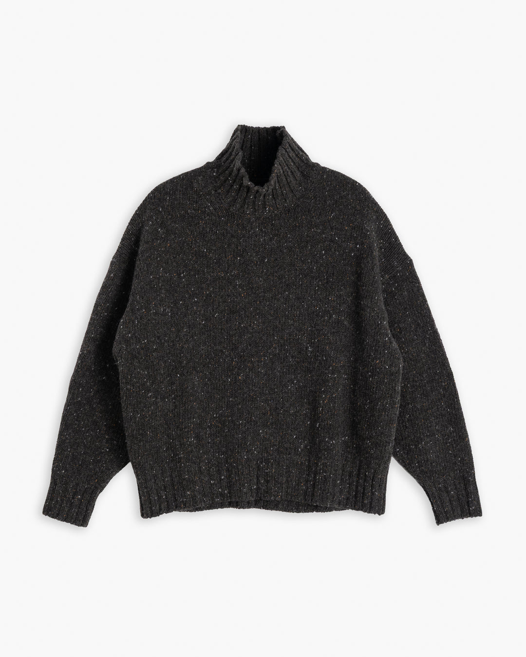 G.o.D Cornish Sweater Neppy Wool Asphalt