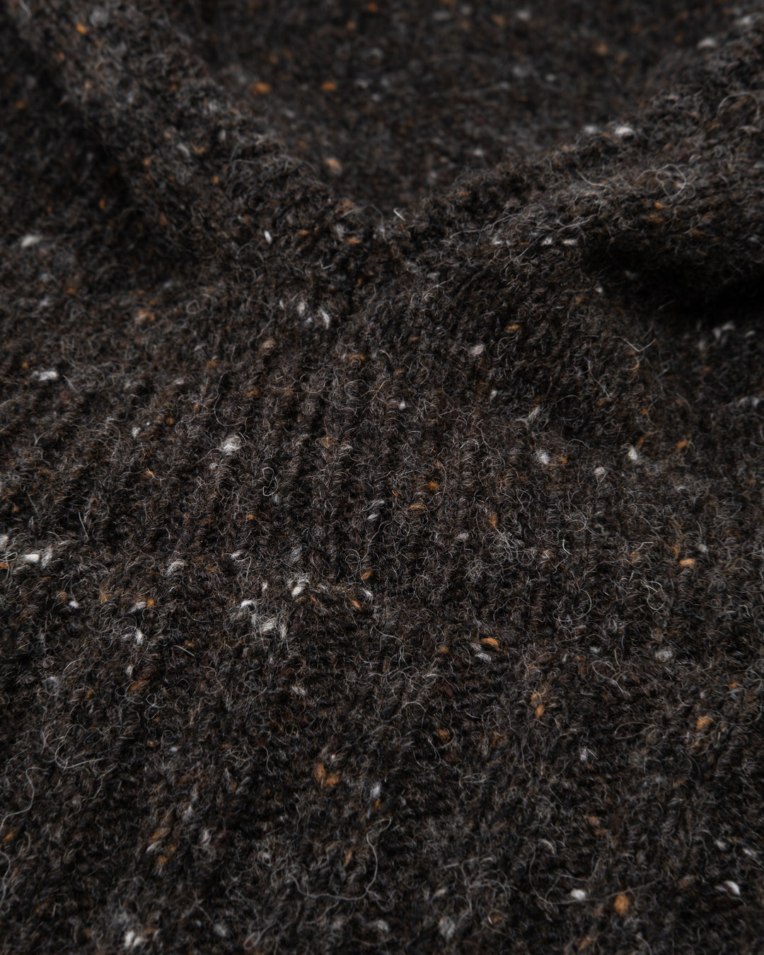 G.o.D Channel Hood Neppy Wool Asphalt