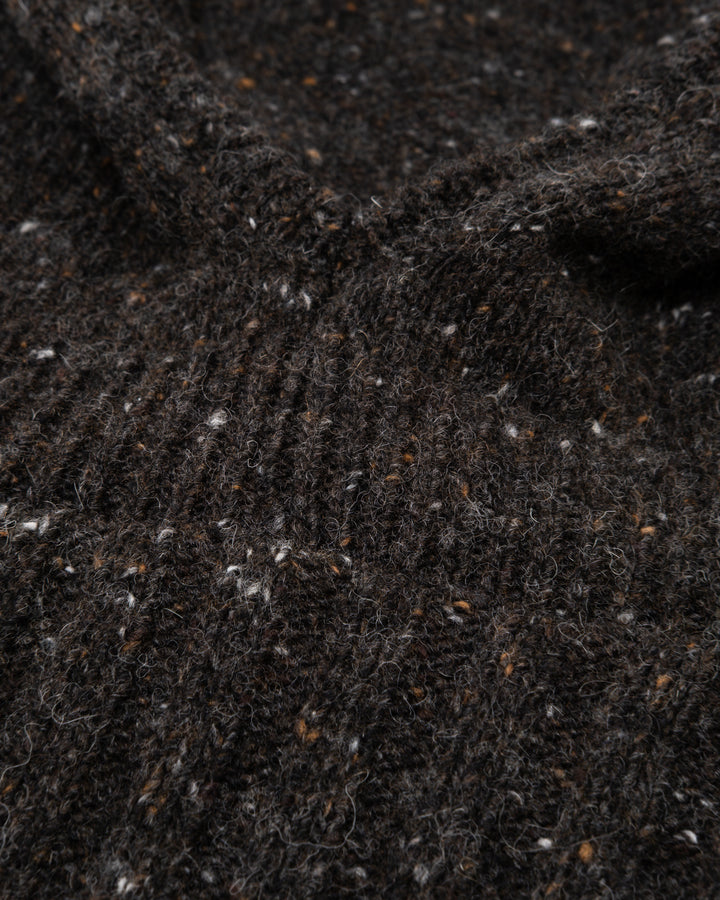 G.o.D Channel Hood Neppy Wool Asphalt