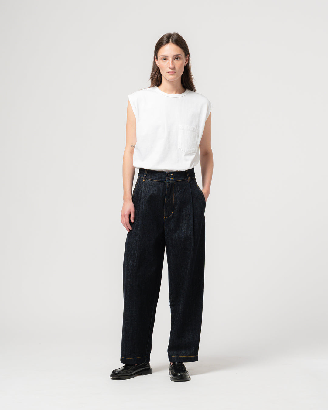 G.o.D British Worker Pants Century Denim Blue