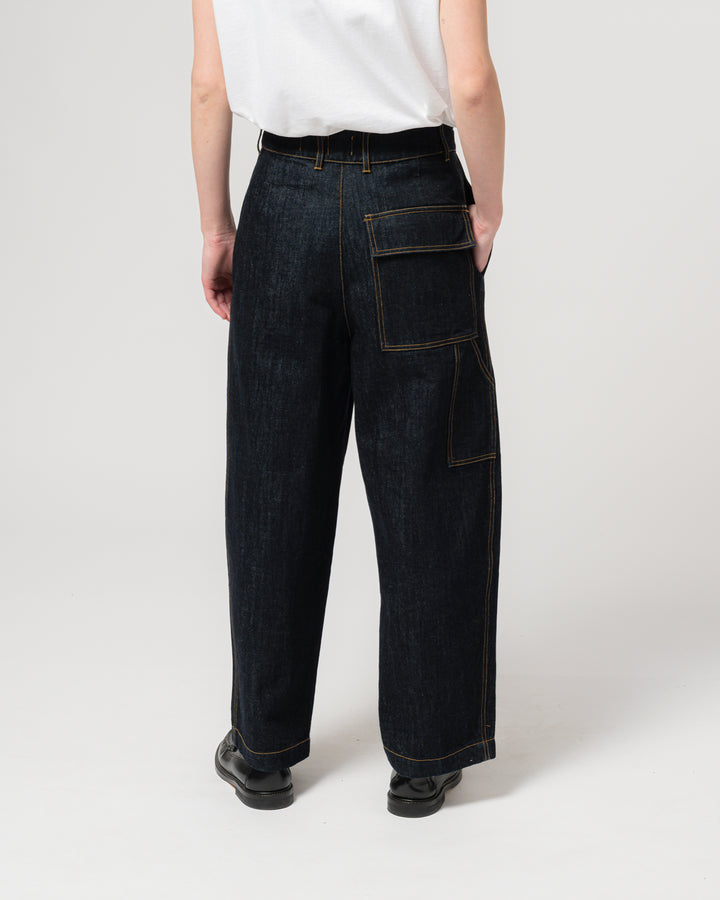 G.o.D British Worker Pants organic selvedge  Denim Blue