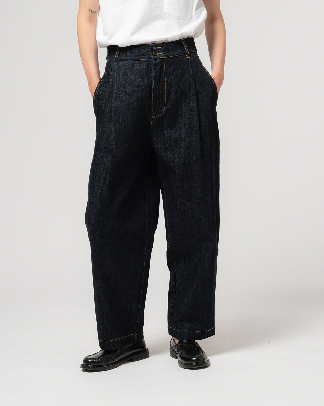 G.o.D British Worker Pants organic selvedge  Denim Blue
