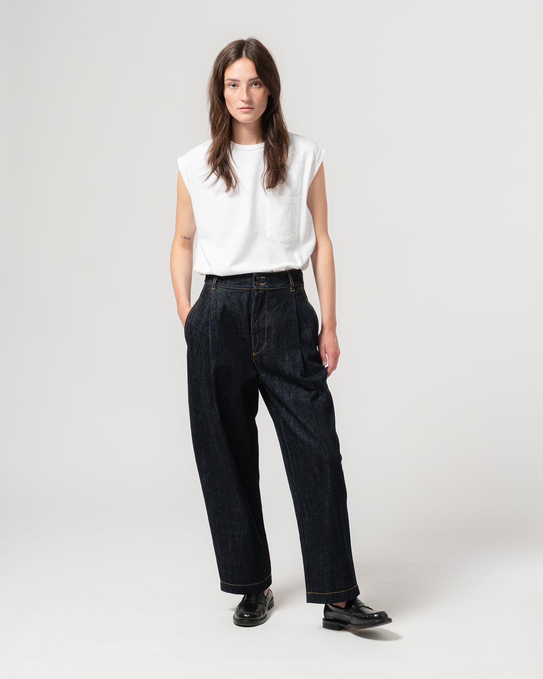 G.o.D British Worker Pants Century Denim Blue