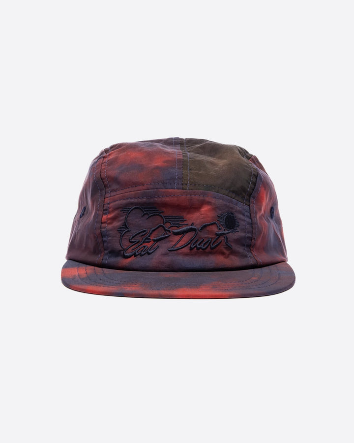5 Panel Cap Tie Dye Nylon Coral