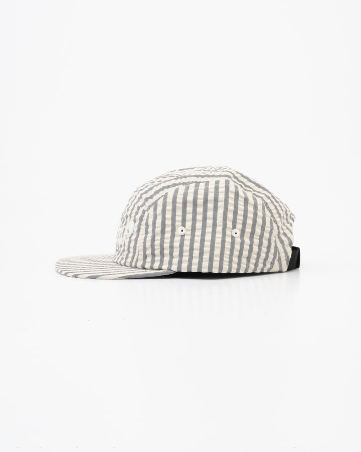 5 Panels Cap Belfast Seersucker Iron/Off-White