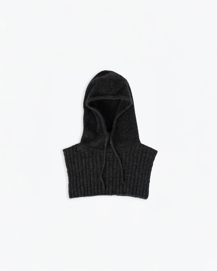 Aphrodite Hood Baby Alpaca Asphalt