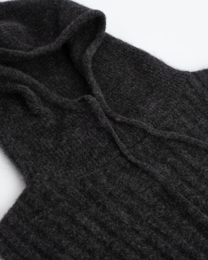 Aphrodite Hood Baby Alpaca Asphalt