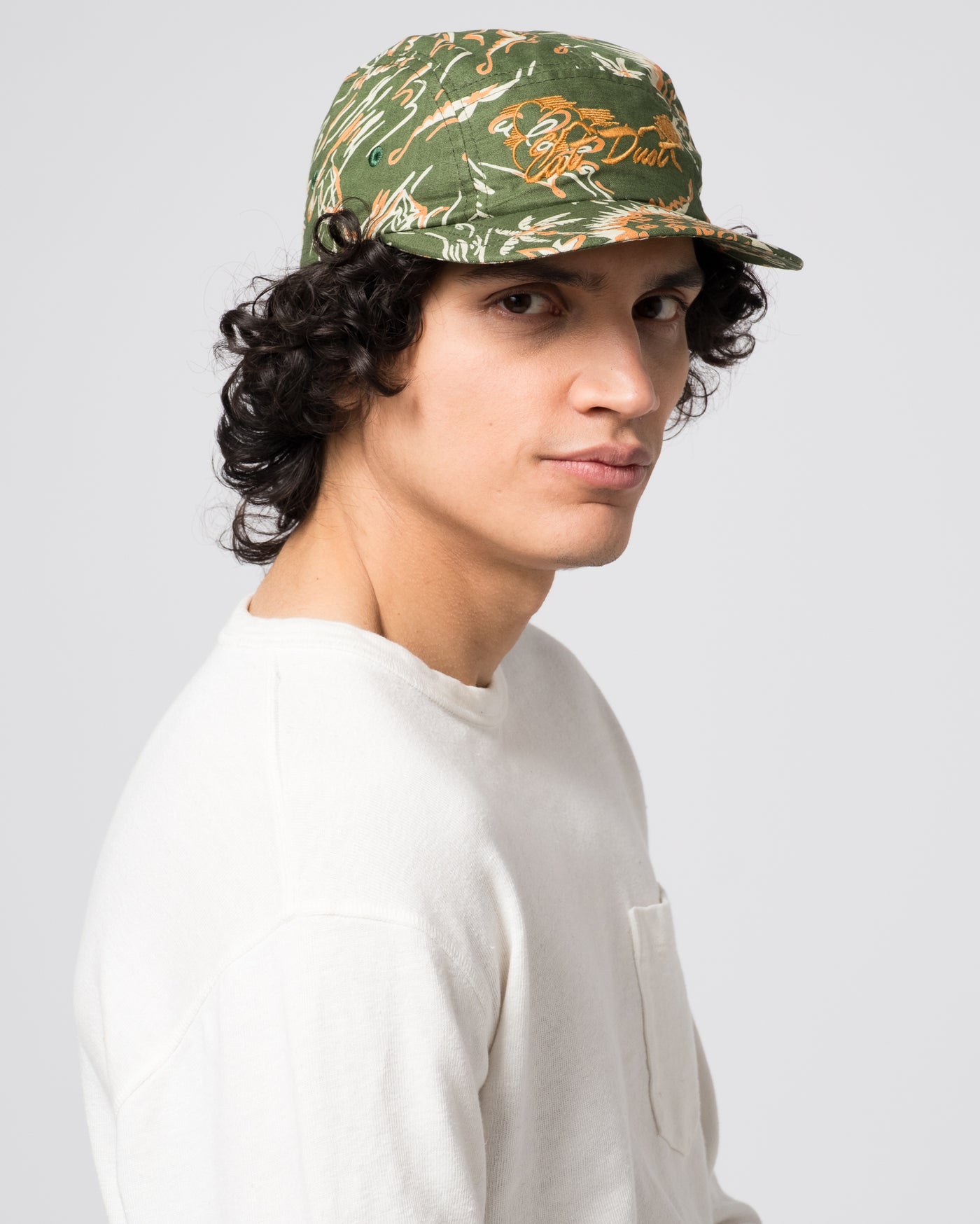 5 Panel Cap Casa Print Green